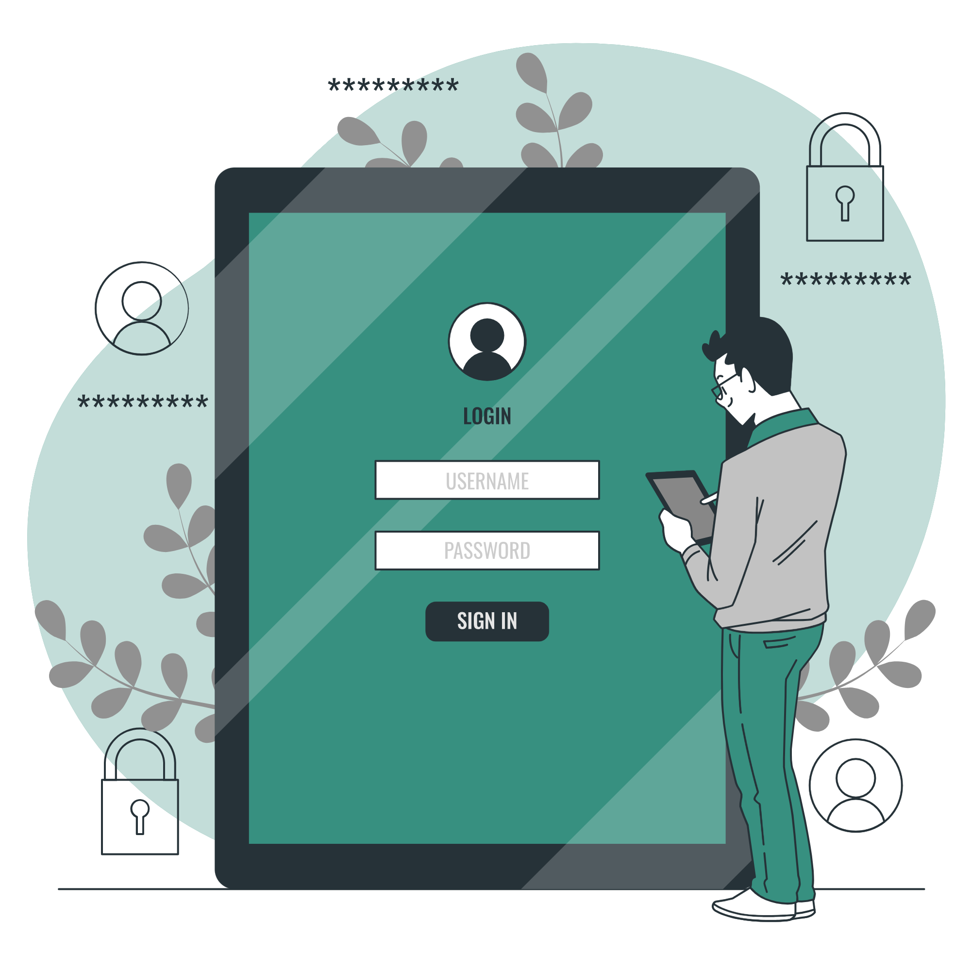 Ilustrasi Login
